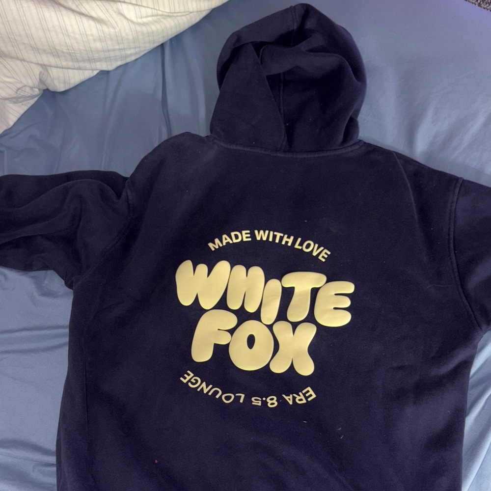 White Fox Boutique Navy Hoodie - Picture 2 of 3